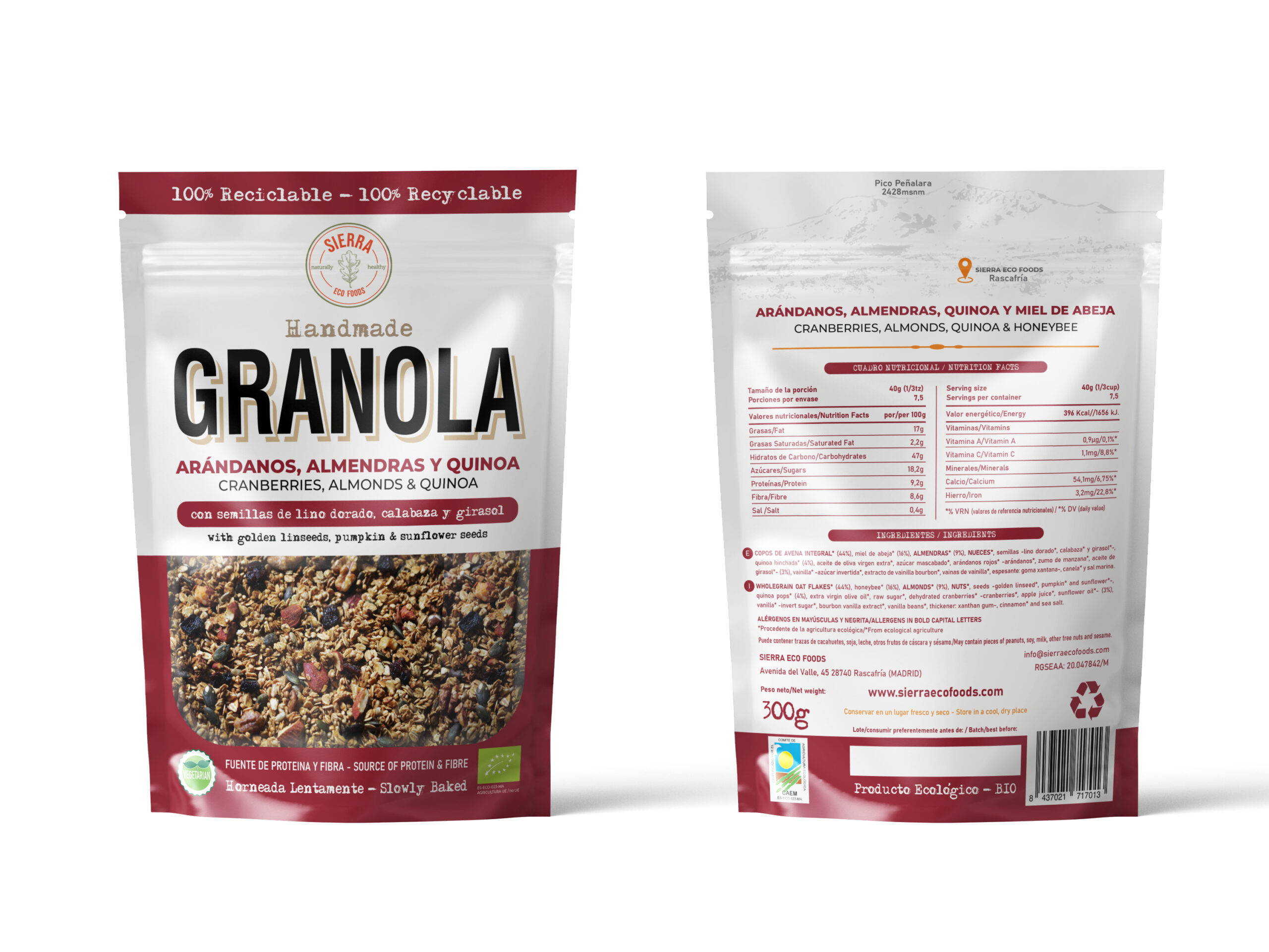 Granola de Arándanos